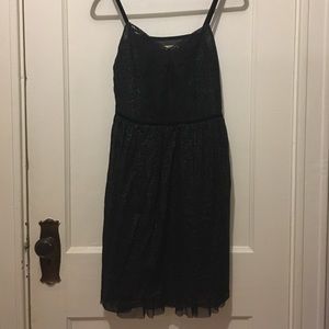 Sparkle Black Lace FreePeople Dress